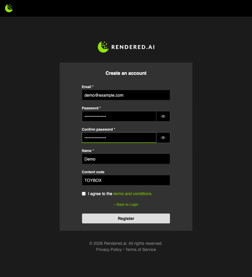 Completing Registration