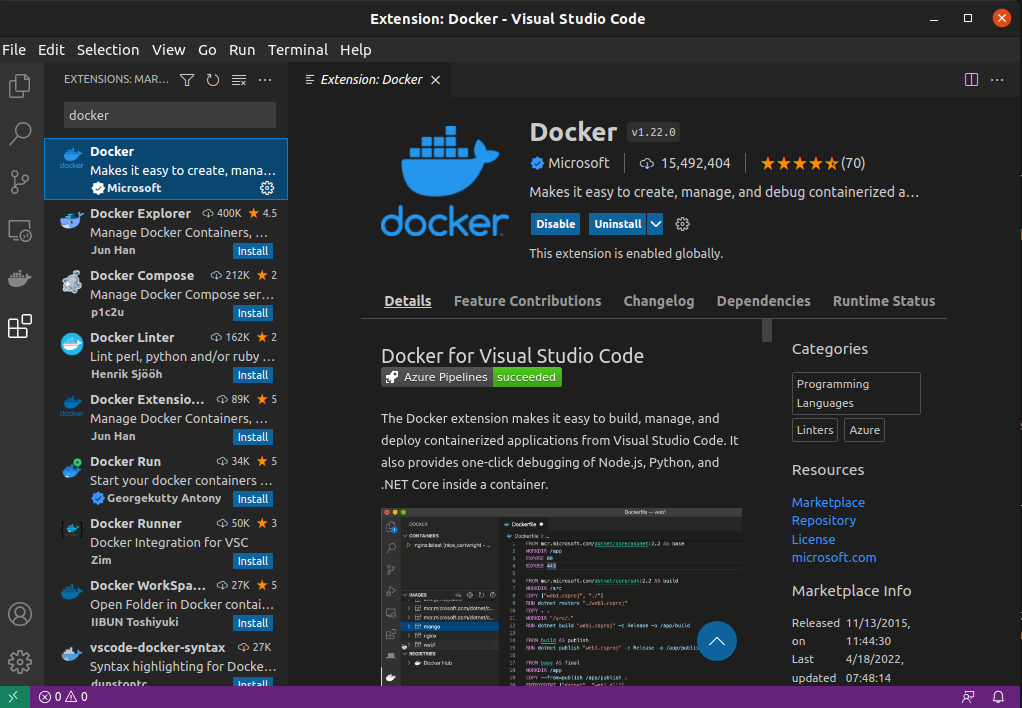 Docker Extension